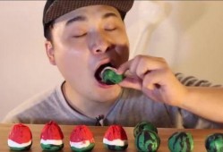 韩国人吃播瓜